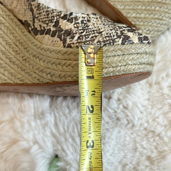 Coach Maritza Snake Espadrille Wedge Sandals - Picture 9 of 10